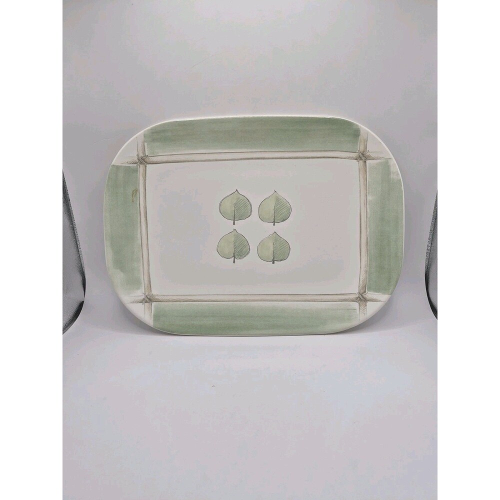 One (1) Pfaltzgraff Arborwood Aspen Serving Platter ~ 10.75" x 14.75" x 1" ~ 2